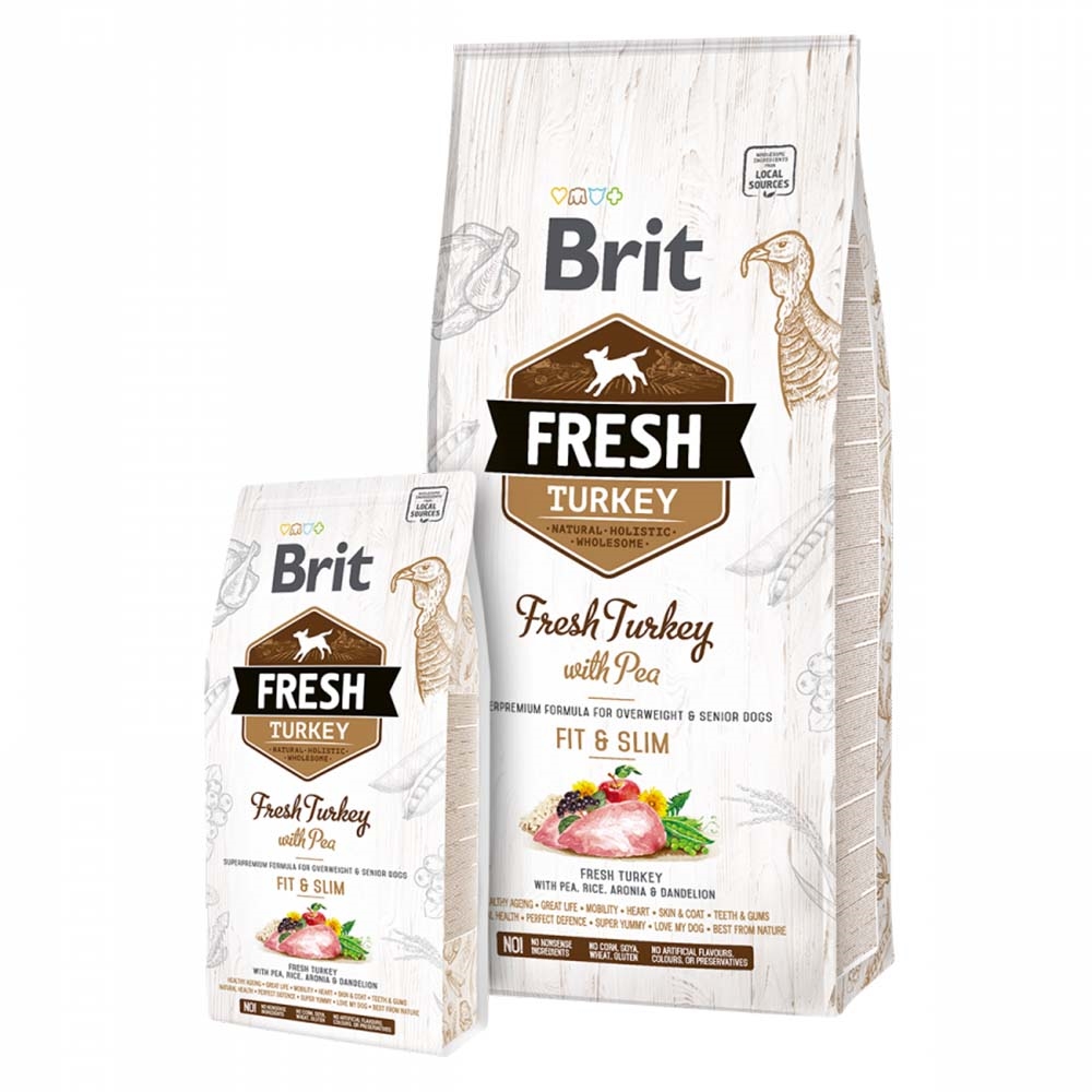 Hundefoder BRIT Fresh & Slim med & Ærter