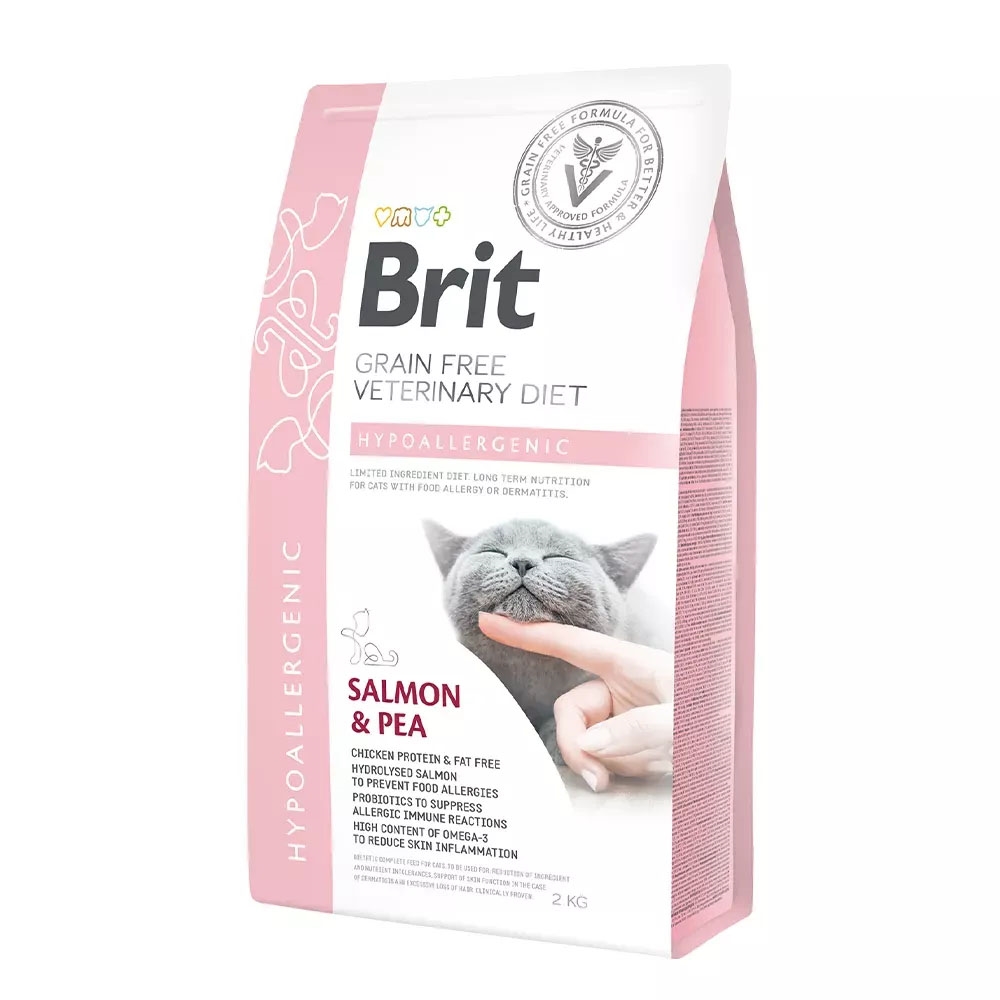 Brit Veterinary Diet Grain Free Kattefoder Hypoallergenic 2 Kg