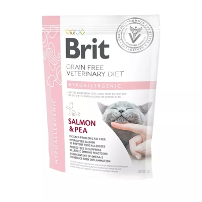 Brit Veterinary Diet Grain Free Kattefoder Hypoallergenic 400g