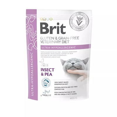 Brit Veterinary Diet Grain Free Kattefoder Ultra Hypoallergenic 400g