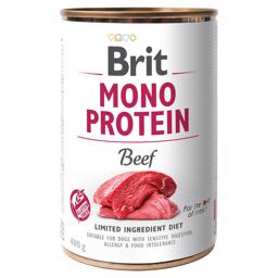 Brit Mono Protein Vådfoder Til Hunden med Okse 400gr