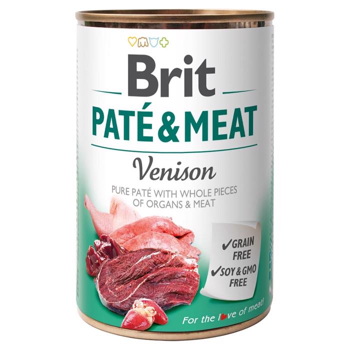Brit Paté & Meat Hunde Foder med Vildt 400gr