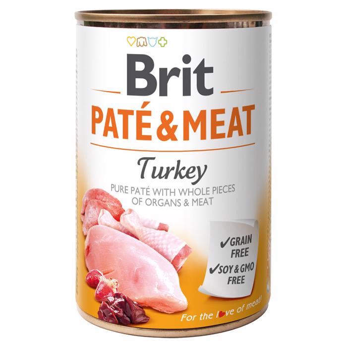 Brit Paté & Meat Hunde Foder med Kalkun 400gr