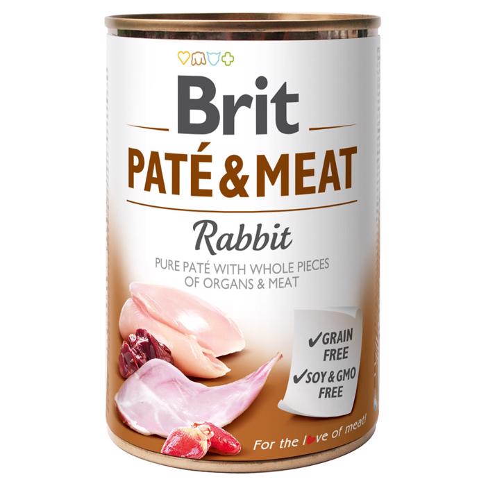 Brit Paté & Meat Hunde Foder med Kanin 400gr
