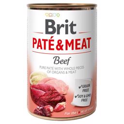 Brit Paté & Meat Hunde Foder med Okse 400gr