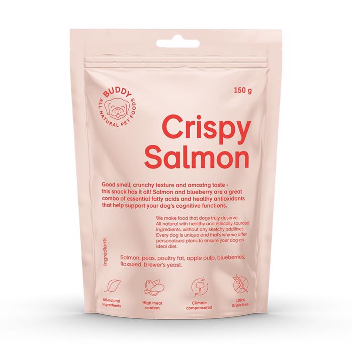 Buddy Hundegodbidder Crispy Salmon 150g