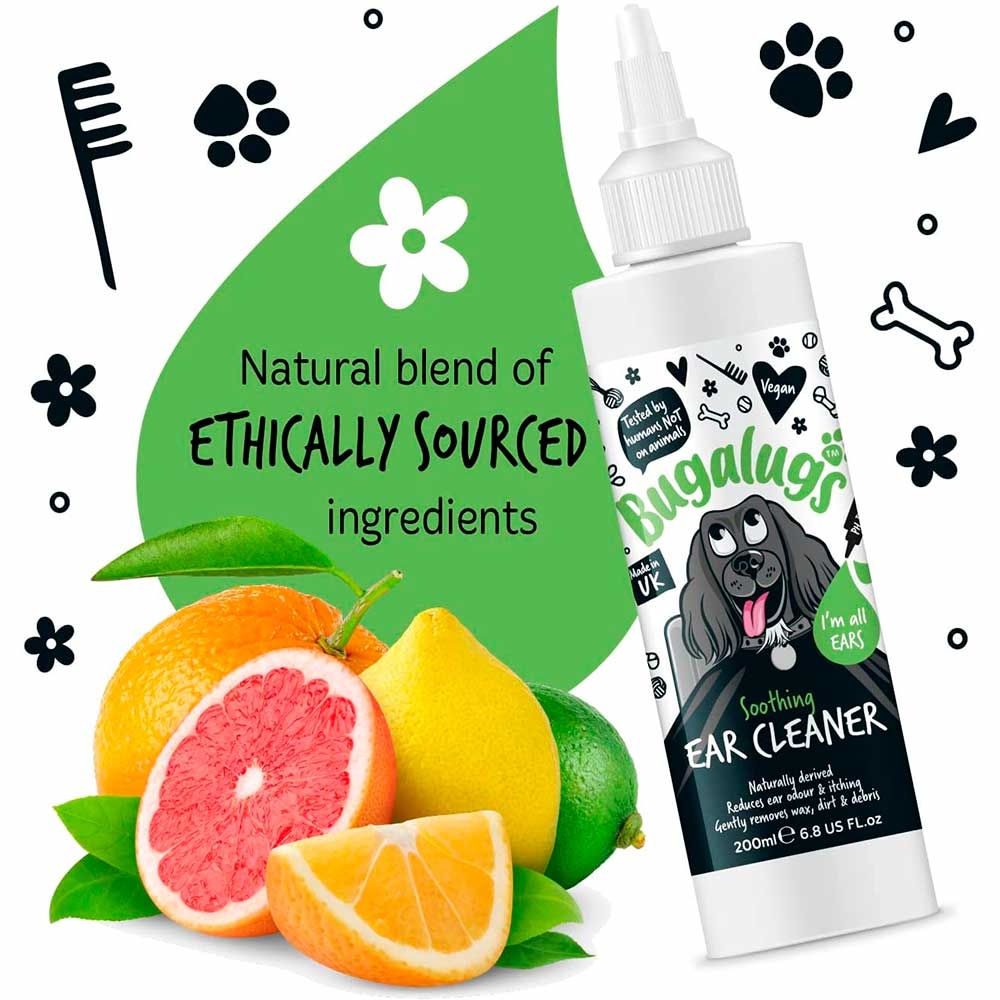 Bugalugs Vegansk Soothing Ear Cleaner Ørerens til Hunden
