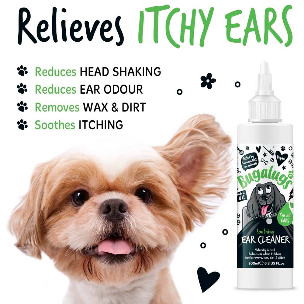 Bugalugs Vegansk Soothing Ear Cleaner Ørerens til Hunden