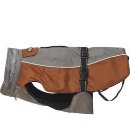 Buster Outdoor Vinterjakke Design Grey Leather Brown