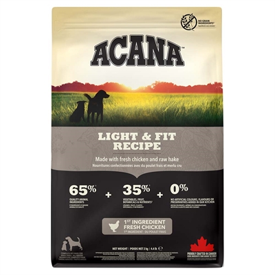 Acana Dog Range Adult Light & Fit Kornfrit Hundefoder med Kylling