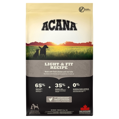 Acana Dog Range Adult Light & Fit Kornfrit Hundefoder med Kylling
