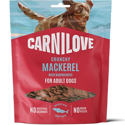 Carnilove Dog Crunchy Snack MAKREL og Hindbær 200g