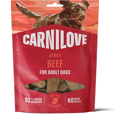 Carnilove Jerky Beef & Beef Muscle Fillet ProteinBar Med Oksebøf