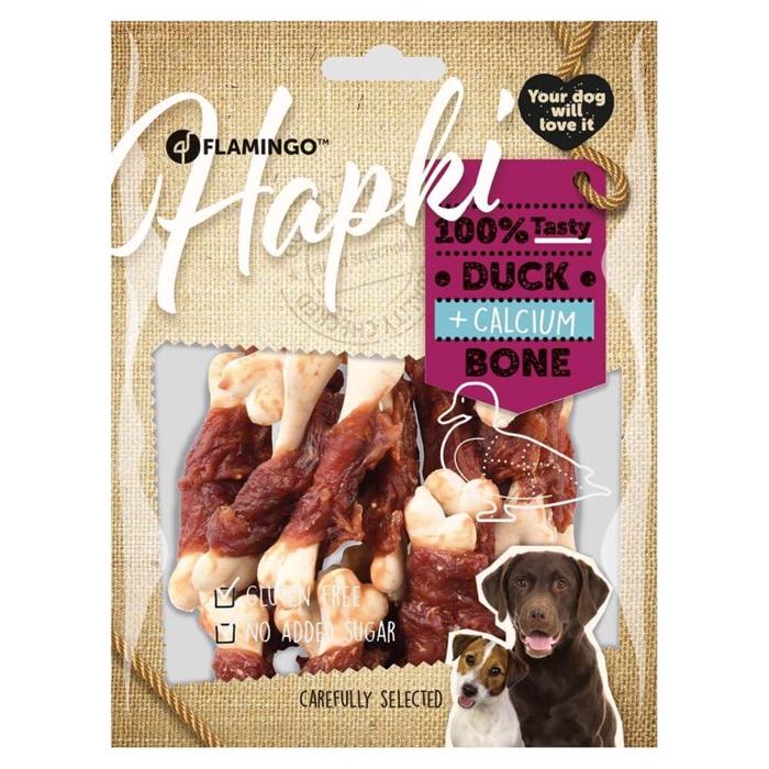 Hapki Duck Calcium Bone Tørrede Ande Ben Calcium 170g