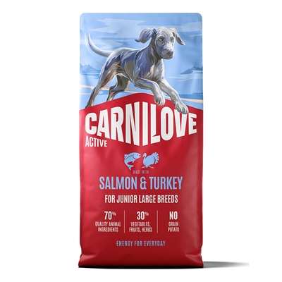 Carnilove Active Hundefoder Junior Large Breed Salmon & Turkey 12 Kg