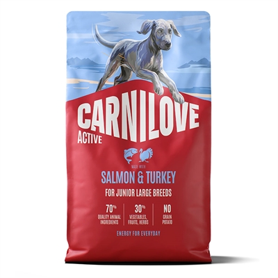 Carnilove Active Hundefoder Junior Large Breed Salmon & Turkey 4 Kg