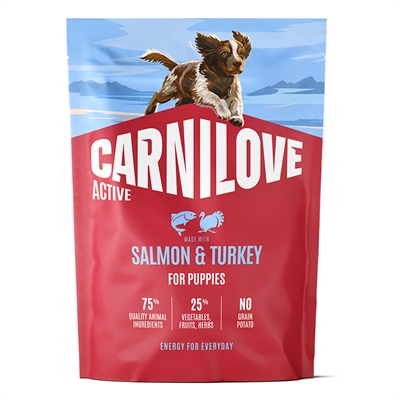 Carnilove Active Hundefoder Puppy Salmon & Turkey 1,5 Kg