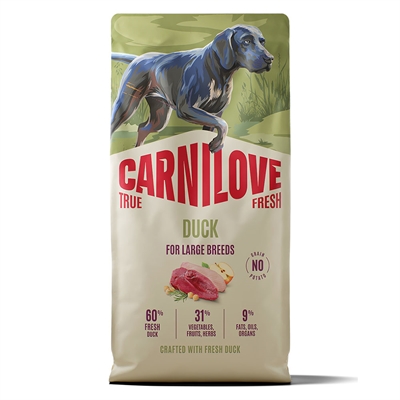 Carnilove True Fresh Duck For Large Breed Foder med And Til Store Racer 12 kg