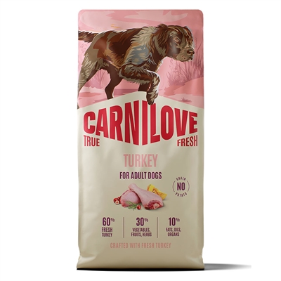Carnilove True Fresh Adult Turkey Foder med Kalkun 12 kg