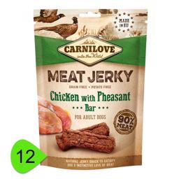 Carnilove Jerky Chicken & Pheasant ProteinBar Med Kylling & Fasan STORKØB