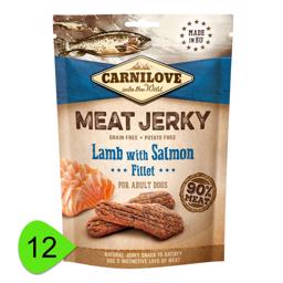 Carnilove Jerky Lamb & Salmon Fillet ProteinBar Med Lam & Laks STORKØB