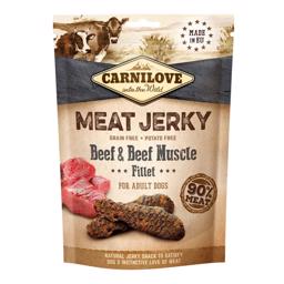 Carnilove Jerky Beef & Beef Muscle Fillet ProteinBar Med Oksebøf