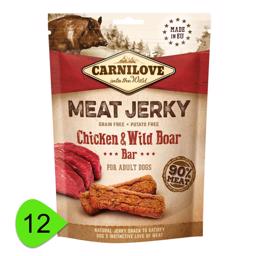 Carnilove Jerky Chicken & Wild Boar ProteinBar Med Kylling & Vildsvin STORKØB