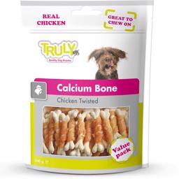 Truly Calsium Bone Chicken Twisted Lækre Kalkben MEGAPACK 360g