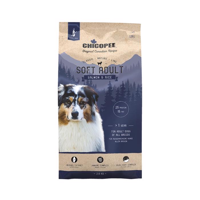 Chicopee Classic Nature Line Adult SOFT Hundefoder Laks & Ris