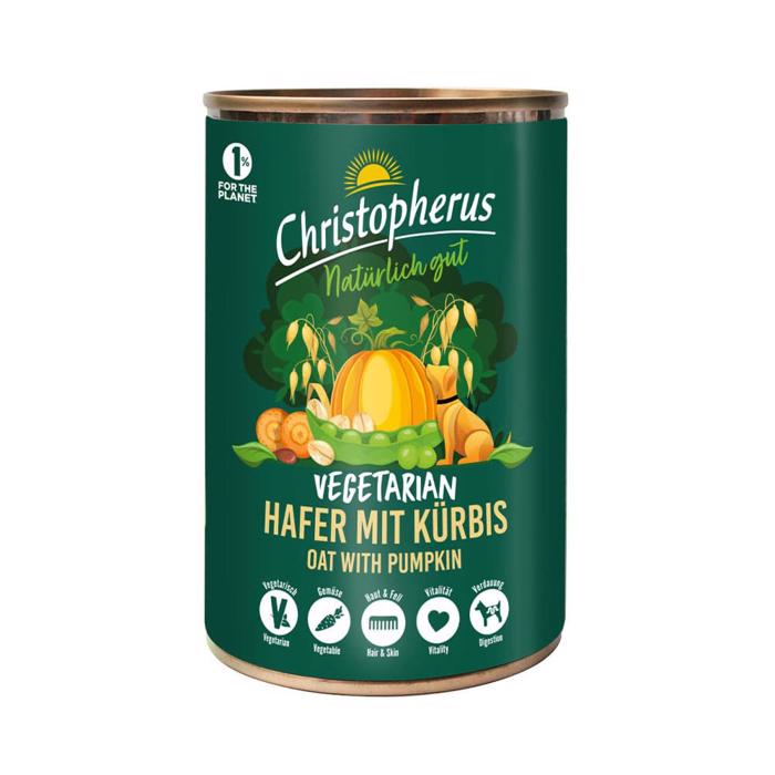 Christopherus Vegetarisk Vådfoder til Hunden med Havre & Græskar 400g