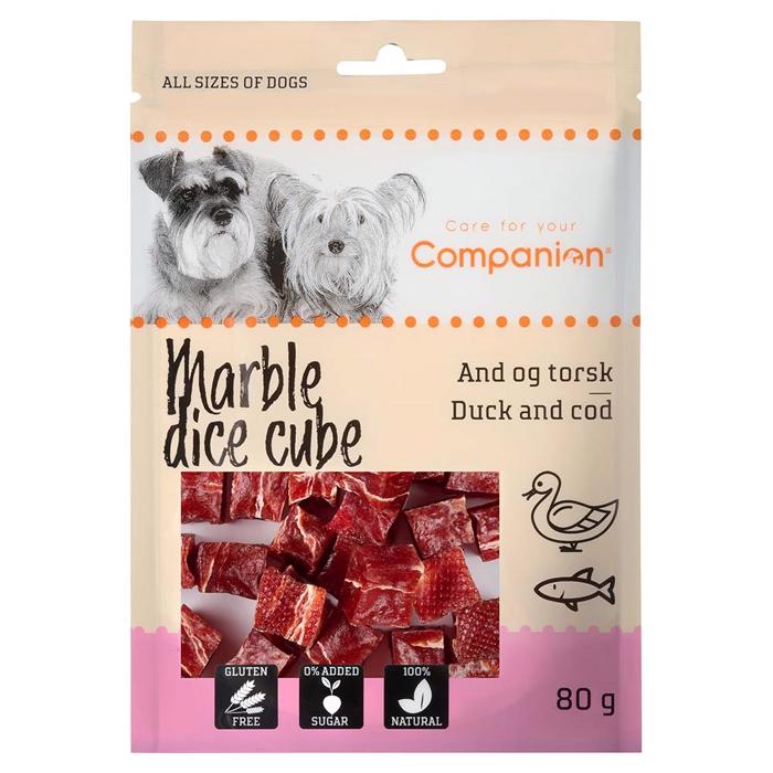 Companion Marble Dice Cube Terninger med And & Torsk 80g