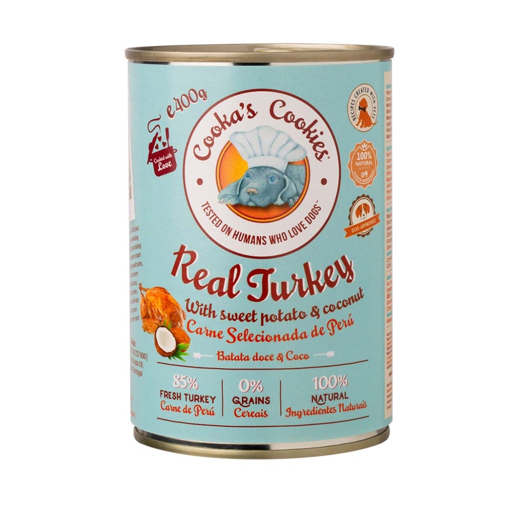 Cookas Cookies Paté Til Hunden Real Turkey 400g