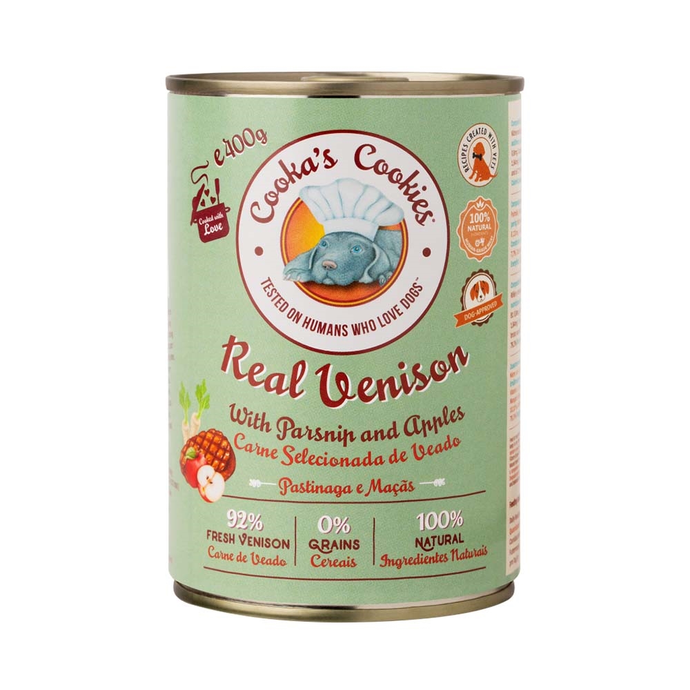 Cookas Cookies Paté Til Hunden Real Venison 400g
