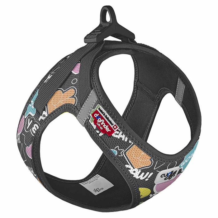 Curli Hundesele Vest Clasp Air-Mesh Limited Edition Comic Sort
