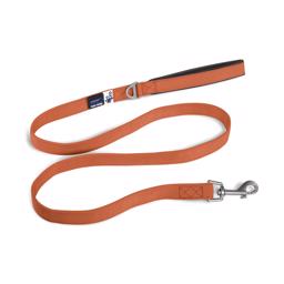 Curli Basic Hunde Line Med Neopren Håndtag Orange 140cm