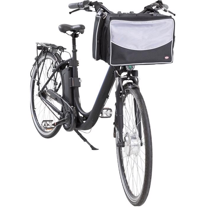 Trixie Cykelkurv Til Hund 6 kg 2i1 Kurv & Taske Nylon Sort Grå