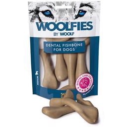 Woolfies by Woolf Dental Fishbone MEDIUM Hundens Snack Tandbørste
