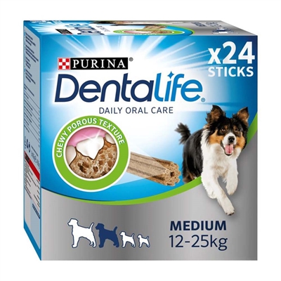 Dentalife Dental Sticks Tyggepinde Megapack 24 Stk MEDIUM