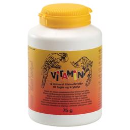 Diafarm Vitamin og Mineral Fodertilskud til Fugle og Krybdyr 75g