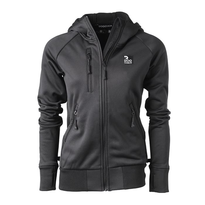 DogCoach Hundelufter Hoodie 2.0 Design Luna Sort
