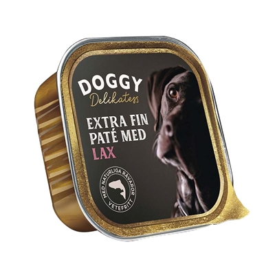 Doggy Delikatess Extra Fin Paté med Laks 150g
