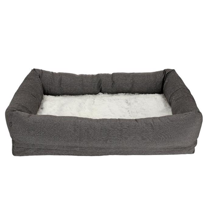 Dogman Hundeseng Classy Firkantet Memory Foam Grey