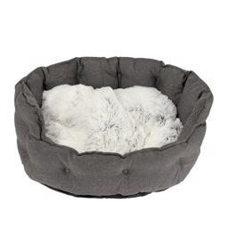 Dogman Hundeseng Classy OVAL Memory Foam Grå