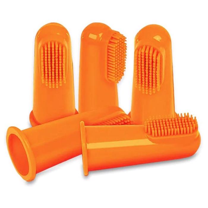 Dogslife Dental Silicone Finger Tandbørster Til Hunden 5 Stk