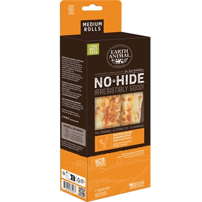 Earth Animal No-Hide Chicken Chews 2Pack MEDIUM