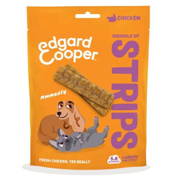 Edgard Cooper Snuggle Up Strips med Kylling 75g - DATOVARER