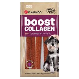 Flamingo Boost Collagen Beef Pølser Til Hunden 600g