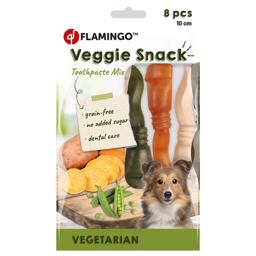 Flamingo Veggie Snack Vegetarian ToothPaste Mix 8 Stk