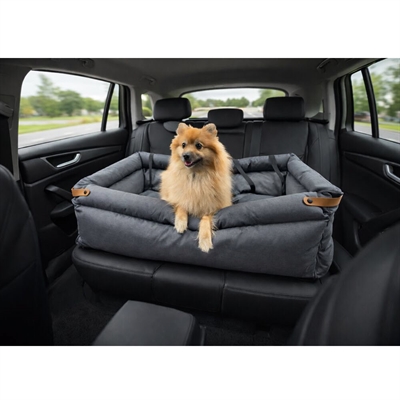 Hunde Autosæde Seng & Beskyttelse Til Din Bil Design Travis DarkGrey