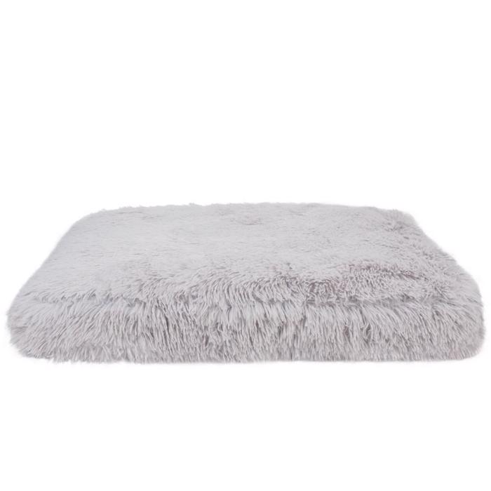 Fluffy Relax HundePude Ekstra Komfortabel & Tyk Lysegrå SMALL - SUPER TILBUD